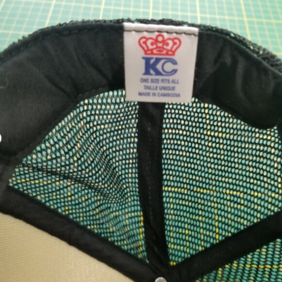 Brooks Pirate Trucker Hat Cap Snapback Mesh Back Black & White 5 Panel Rope - Picture 8 of 9